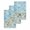 Green Blue, variant on Vintage Beach Coastal Kitchen Dish Towels for Drying Dishes Set of 4, Nautical Shell Starfish Coral Summer Waffle Weave Microfiber Hand Tea Bathroom Towels Quick Dry & Absorbent Towel 12x12