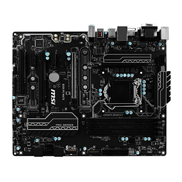 MSI B250 PC MATE Desktop Motherboard Intel B250 Chipset Socket