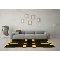 thumbnail image 3 of Ahgly Company Indoor Rectangle Abstract Yellow Modern Area Rugs, 2' x 3', 3 of 4