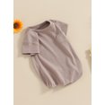 thumbnail image 3 of Bagilaanoe Newborn Baby Boy Rompers Short Sleeve Bodysuits 3M 6M 12M 18M 24M Infant Casual One Piece Short Jumpsuit, 3 of 8