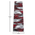 thumbnail image 3 of Flash Furniture Rylan Rectangular Contemporary Grey, Red Area Rug, 2' x 7', 3 of 6