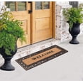 thumbnail image 6 of A1HC Natural Coir & Rubber 18"x48" Paisley Door Mat, Thick Durable, Heavy-Duty, Low-Profile, Long-Lasting Front Door Welcome Mat, Bronze, 6 of 7