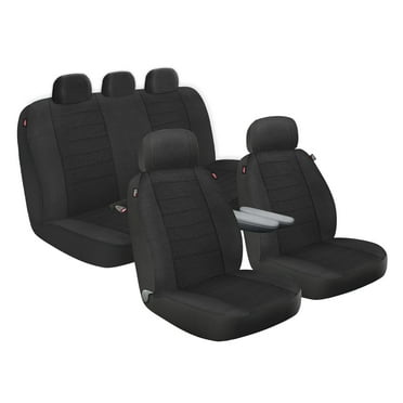 Genuine Dickies 3 Piece Arlington Cloth Truck Seat Covers Black, 806442NWDI
