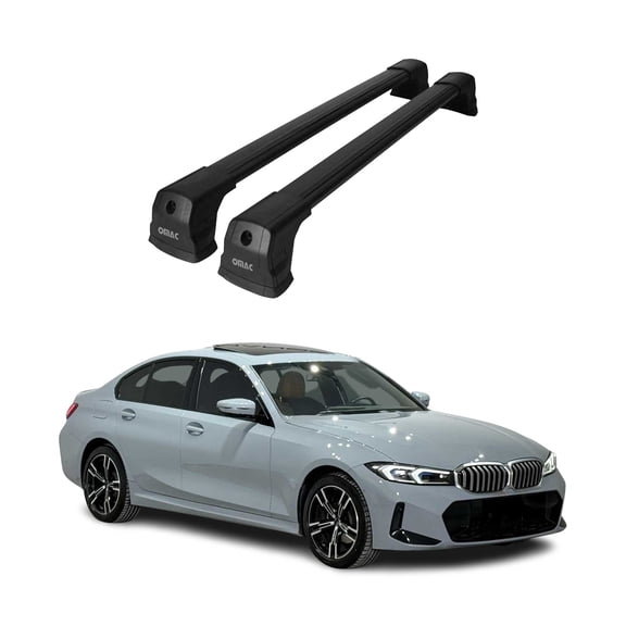 2019-2026 BMW 3 Series G20 / 2021-2026 BMW 3 Series G80 SD Roof Racks Cross Bar Alu Black