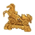 thumbnail image 2 of Kuntesetty Chinese Style Horse Statue Alloy Home Decor for Living Room Cabinet Bookcase 8cmx8.5cm, 2 of 9