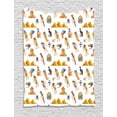 thumbnail image 1 of Travel Tapestry, Egyptian Themed Mythological Signs Pyramids and Repetitive Pattern, Wall Hanging for Bedroom Living Room Dorm Decor, 40W X 60L Inches, Multicolor, by Ambesonne, 1 of 2
