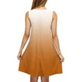 thumbnail image 3 of Ombre Tank Dress for Women Sleeveless Casual Loose Fit Gradient Print Mini Sundress Summer Beach Vacation, 3 of 4