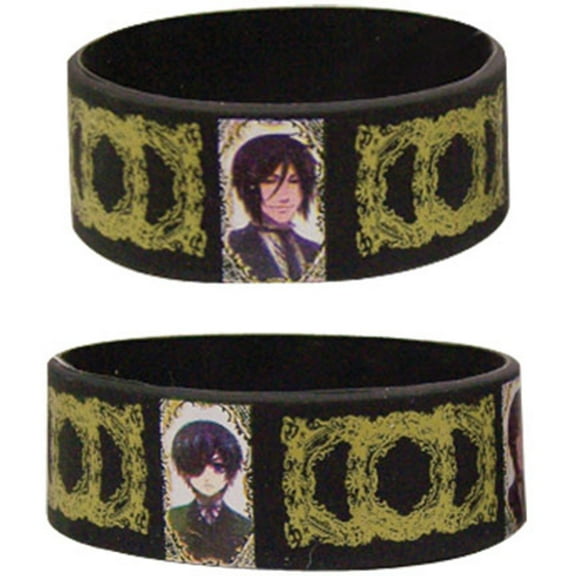 Black Butler Men's Sebastian & Ciel Anime Wristband
