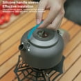 thumbnail image 6 of Hiroekza Camping Essentials Portable 800ML Lightweight Stainless Steel Camping Kettle And Portable Camp Tea Pot Ideal For Bushcraft And Outdoor Use Clearance, 6 of 9