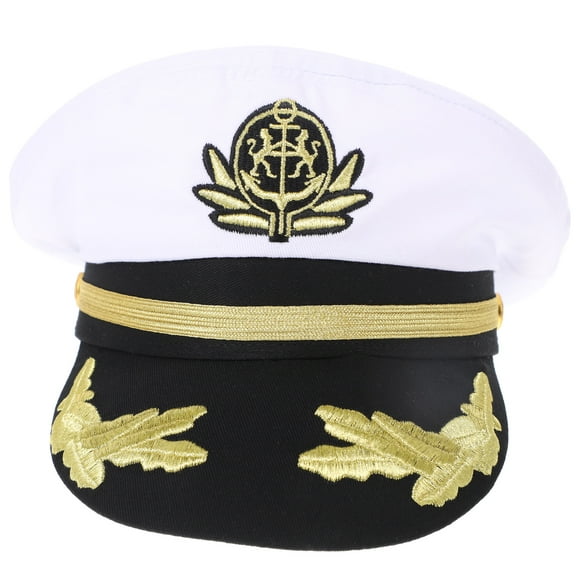CIMAXIC Party Captain Hat Boat Captain Hat Sailor Hat For Men Women Party Clothing Accessories,9.06"X9.45"X6.5"