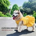 thumbnail image 5 of UOSIA Floral Summer Large Dog Dress Breathable Pet Beach Tutu Skirt for Wedding Birthday Party,4XL,Yellow, 5 of 6