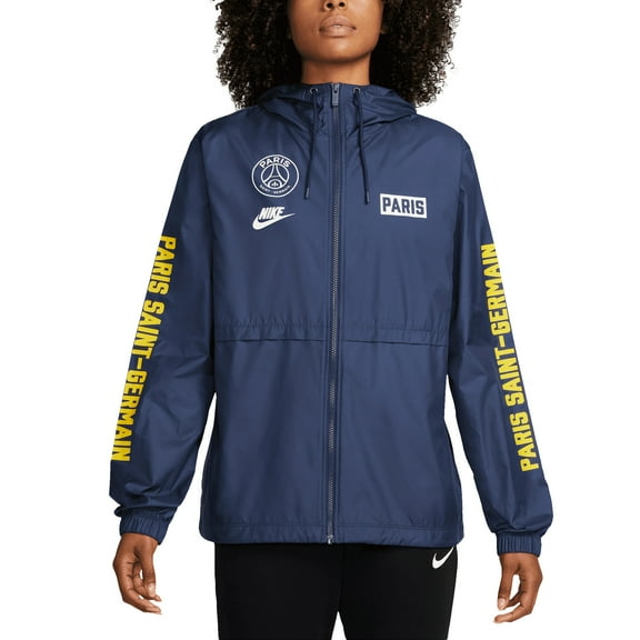 Women's Nike Navy Paris Saint-Germain Essential Woven Full-Zip Jacket