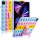 thumbnail image 1 of Para Ipad Air Case 4.a generación 10.9 con soporte Fundas para Ipad Pro 11 3.a 2.a generación (2021/2020/2018) Fidget Pop Toys Push It Bubble Funda protectora de silicona para, 1 of 3