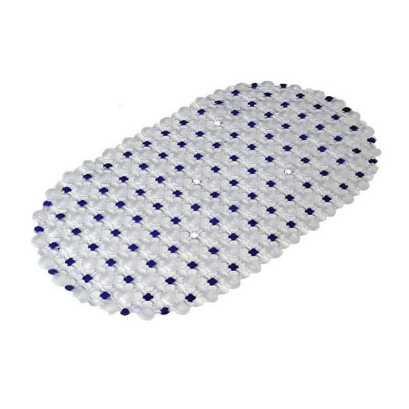 ACDANC Hygienic Non Slip Anti Mould Bath Shower Room Safety Suction Mat Bathroom Bath Mats with Suction Cups and Drain Holes