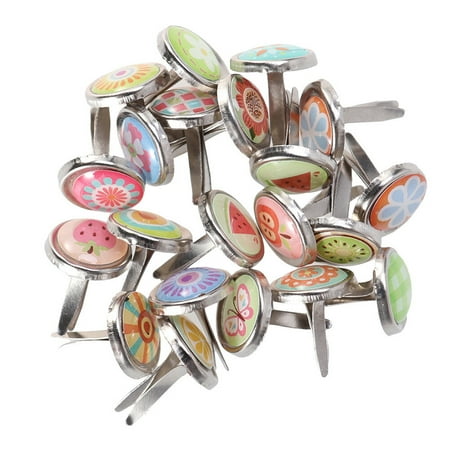 

50pcs Practical DIY Craft Mini Brads Colorful Alloy Nails Decorative Nails
