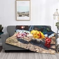 thumbnail image 5 of Lsque Pikmin Print Flannel Throw Blanket, Ultra-soft Blanket for Bed, Couch, Car, Hypoallergenic Anti-pilling blanket-80"x60", 5 of 8
