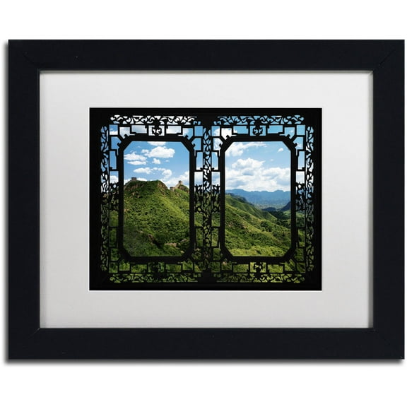 Trademark Fine Art "Window Wall" Canvas Art by Philippe Hugonnard, White Matte, Black Frame