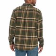 thumbnail image 2 of Orvis Men's Big Bear Heavy Weight Flannel Long Sleeve Plaid Shirt, Tall Pine XL, 2 of 3