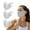 Light Gray, variant on 3-Pack UPF 50+ Cooling Breathable Sun Face Mask, Lightweight Washable UV Protection for Summer Outdoor