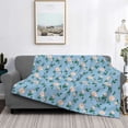 thumbnail image 2 of Yiaed Rose Flowers Print Blanket Throw Blanket Soft Cozy Flannel Blanket for Home Bed Sofa Couch Chair-50"x40", 2 of 6