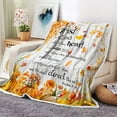 thumbnail image 2 of Bible Verse Fall Throw Blanket, Autumn Thanksgiving Harvest Pumpkins Sunflowers Inspirational Quotes Trust in The Lord Warm and Cozy Fleece Throw Blanket for Bed, Couch, Travel Camping Blankets, 2 of 5