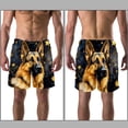thumbnail image 3 of luoweisi Men's Beach Shorts Quick Dry Swim Trunks with Mesh Lining Sheepdog 2XL, 3 of 5