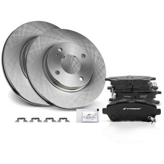 Brake Pad and Rotor Kit 6 - Compatible with 2011 - 2019 Ford Fiesta 2012 2013 2014 2015 2016 2017 2018