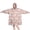 Bichon Frise and Floral Pink Pattern, variant on Wearable Blanket Hoodie,Dachshund and Floral Blue Pattern Oversized Sherpa Blanket Hoodie with Super Pockets,Super Warm Fuzzy Pullover for Women & Men