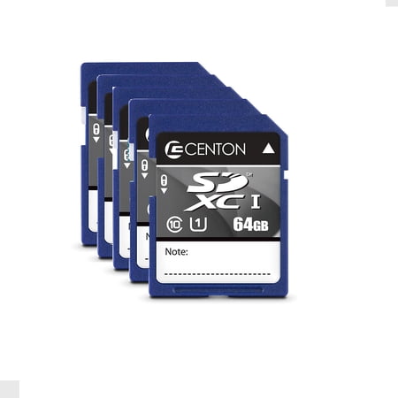 UPC: 0731969571620 | Centon 64GB SDXC Memory Card UHS1 5/Pack (S1-SDXU1-64G-5-B) S1-SDXU1-64G-5B