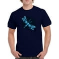 thumbnail image 1 of Smartprints Mens Graphic Tee - A Shiny Dragonfly - Regular Fit 100% Cotton, 1 of 4