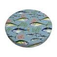 thumbnail image 2 of Round Bar Stool Seat Covers, Various Wild Sea Fish Elastic Round Chair Cover Stool Seat Slipcover Bar Stool Cushions Round Pad for 12-14 inch, 2 of 7