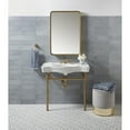 thumbnail image 3 of Kingston Brass VPB1367ST Imperial 36" Ceramic Console Sink with Stainless Steel Legs (8-Inch, 3-Hole), White/Brushed Brass, 3 of 10