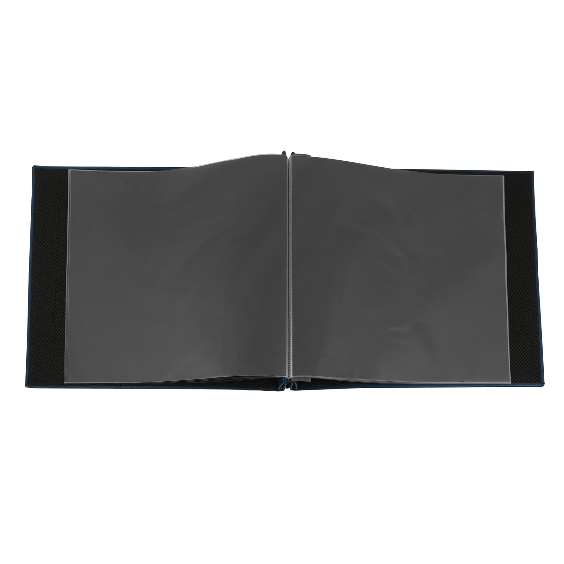 Recollections Scrapbook Album, Faux Leather Triple Window Post Bound, Navy, 12" x 12", 10 Sheets, 1-Pack