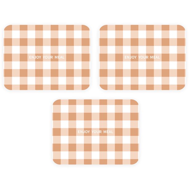 3 piezas de tapetes para comida occidental, tapetes simples para platos de carne para el hogar, posavasos antideslizantes con aislamiento de Hotel, manteles individuales de pvc