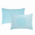 thumbnail image 2 of Superior 3-Pieces High-Durability Cotton-Blend Bedspread Set, Full, Aqua, 2 of 8