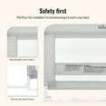 thumbnail image 6 of Dream On Me Lightweight Mesh Security Adjustable Bed Rail for Toddler in Gray, Fits for Twin, Full, Queen, Toddlers and Bunk Size Beds with a Mattress height less than 5" inches only., 6 of 6
