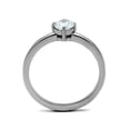 thumbnail image 3 of Women's .46 Ct Solitaire Cubic Zirconia, Stainless Steel Engagement Ring Size 9, 3 of 5