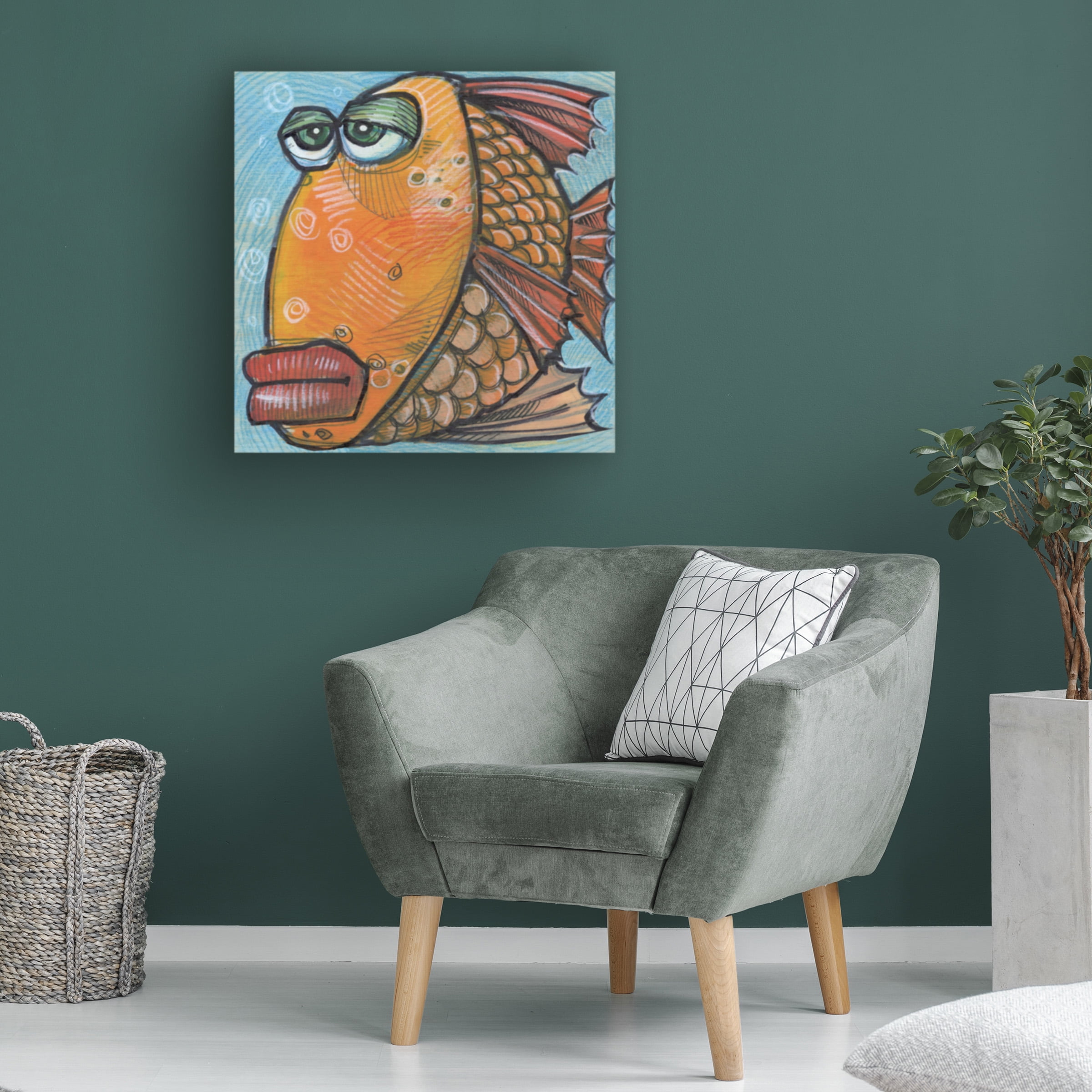 Tim Nyberg 'Fish 10 2019' Canvas Art