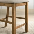 thumbnail image 4 of JERFIT Counter Height Dining Chairs Set of 2, Upholstered Fabric Bar Stools with Tapered Legs for Kitchen Island, Cottage Oak Finish, 4 of 6