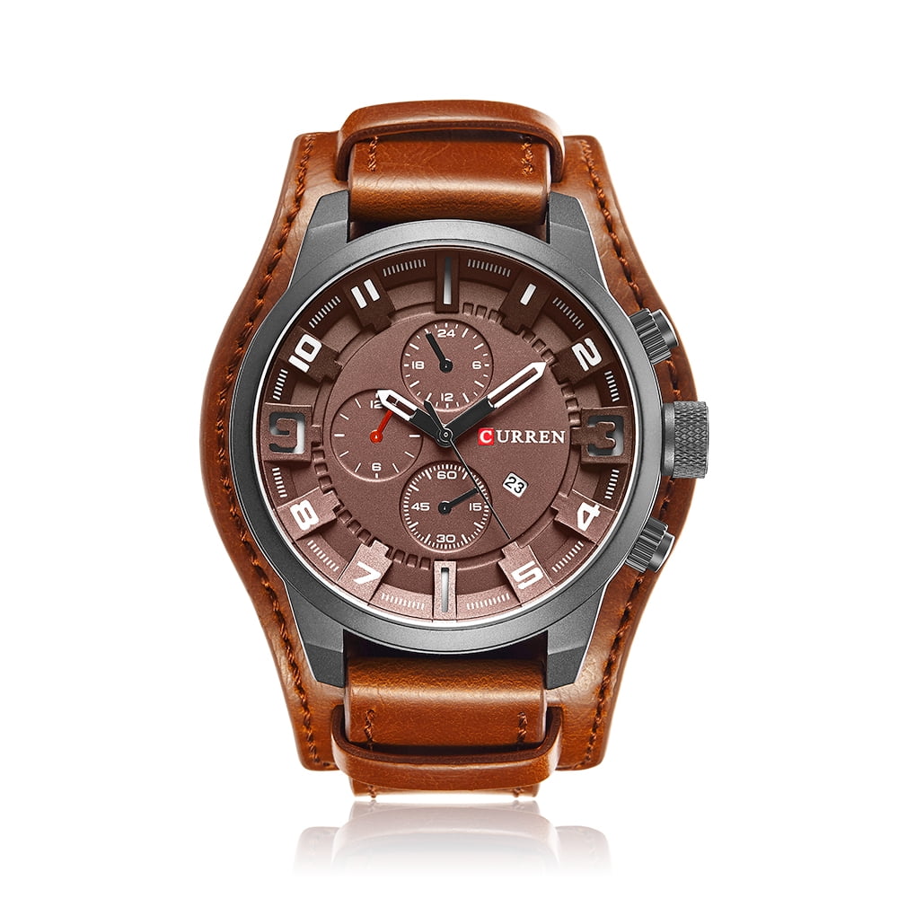 curren watch leather