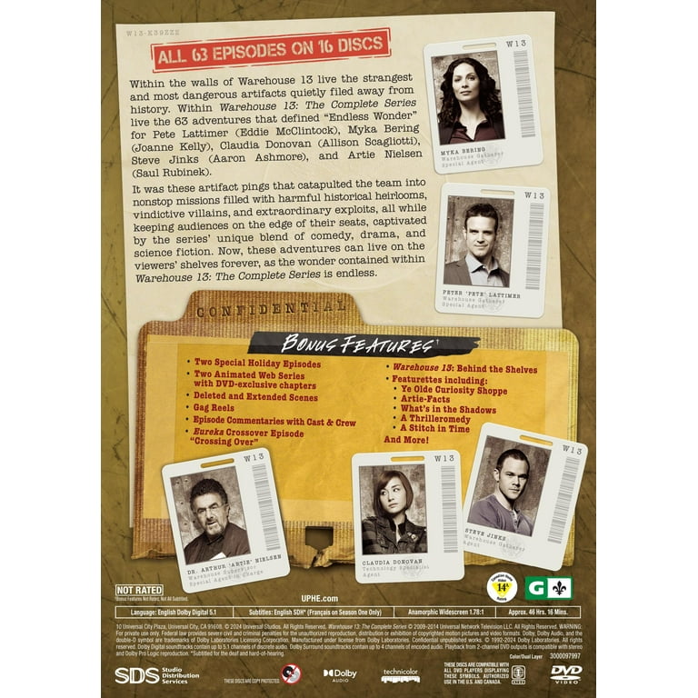 Warehouse 13: The Complete Series (DVD), Universal Studios, Sci-Fi