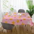 thumbnail image 3 of Yayeee Tablecloths 60" x 60" Rectangle Wrinkle Resistant Party Table Cover, Gradient Pink Stars, 3 of 8