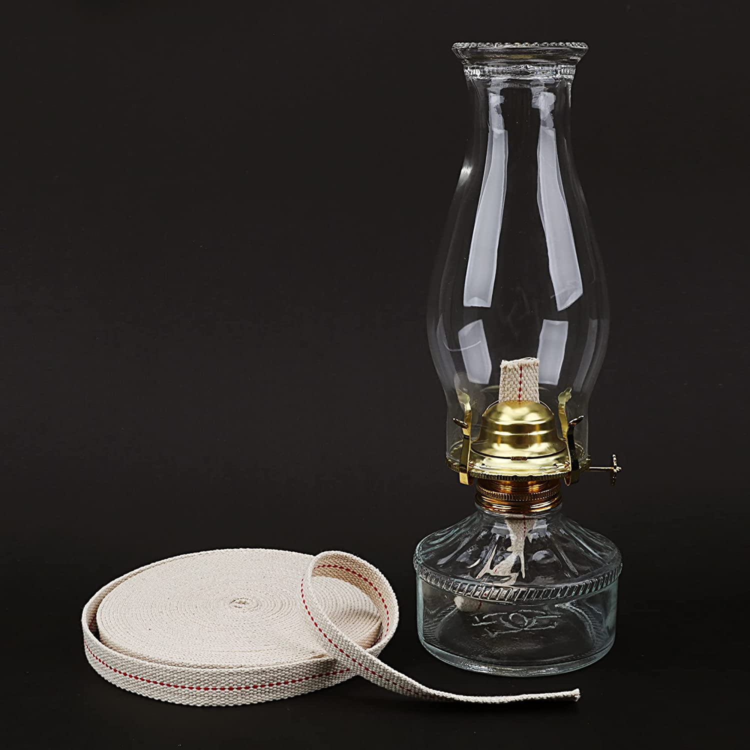 HuaArt 19.5 Foot /3 Rolls Oil Lamp Wick, 1/2 Inch Oil Lantern Wick, 3/4  Inch Fla 791571965361