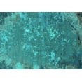 thumbnail image 1 of Ahgly Company Machine Washable Indoor Rectangle Oriental Turquoise Blue Industrial Area Rugs, 2' x 3', 1 of 4