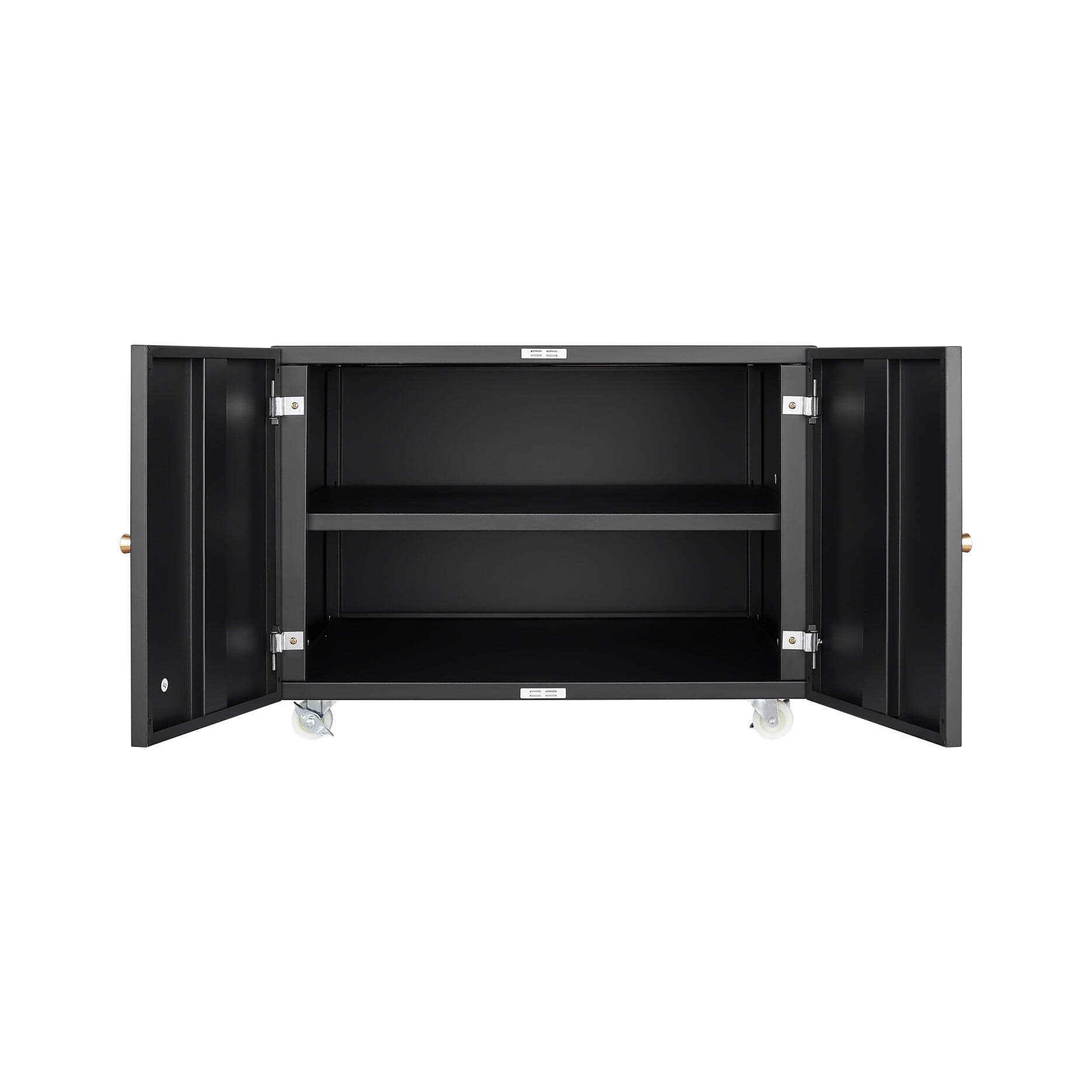 Office Printer Stand with Storage, Furniture Copier Cabinet with Wheels, Copier Stand Mobile Pedestal File Printer Stand, Black
