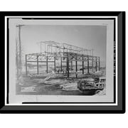 Historic Framed Print, United States Nitrate Plant No. 2, Reservation Road, Muscle Shoals, Muscle Shoals, Colbert County, AL - 43, 17-7/8" x 21-7/8"