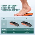 thumbnail image 6 of Welnove Gel Heel Cushion Orthotic Insole With Arch Support, Plantar Fasciitis & Achilles Tendonitis Relief, for Women & Men, 1 Pair, 6 of 9