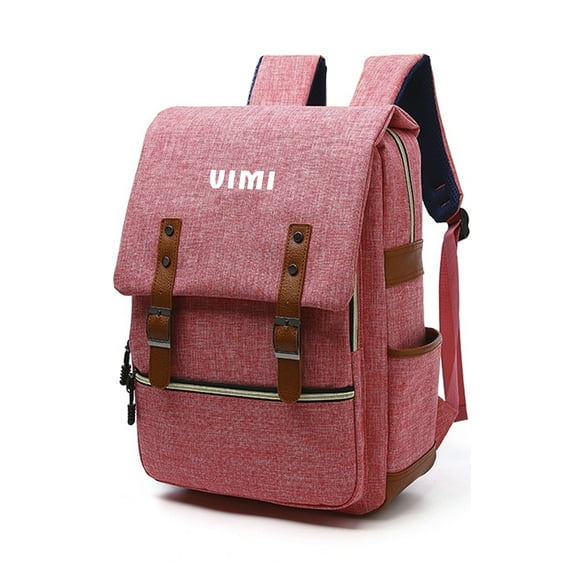Mochila Con Diseño Retro VIMI Para Laptop O Multiusos Escolares Rosa