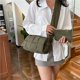 thumbnail image 4 of Bolso cruzado para mujeres bolso de algodón acolchado color sólido bolso de moda, 4 of 9