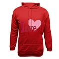 thumbnail image 5 of YOIAVAIOY Men Love Heart Sweatshirt Funny Valentine Graphic Hoodies Casual Crew Neck Pullover Long Sleeve Y2k Fashion Tops Red XXL, 5 of 5